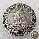YunBest 1887 Großbritannien-Kaisermünze, unzirkulierte britische Münze, 5 Schillernde, alte Gedenkmünzen, entdecken Sie Geschichte, handgemachte Handarbeit, BestShop