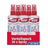 SOS Desinfektions-Spray: Desinfektionsmittel zur gründlichen und schnellen Hand- & Flächendesinfektion, 30 x 100