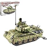 FYHCY Militär Panzer Bausteine Modell, 858 Klemmbausteine Modellbausatz Panzer Kompatibel mit Lego T