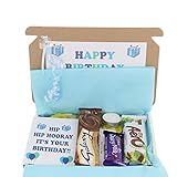 Verwöhn-Leckerli-Geschenkbox, personalisierbar, Briefkasten, Geschenk für Herren, Umarmung in einer Box, Geschenkbox (Hot Chocolate)