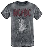 AC/DC Let There Be Rock Männer T-Shirt grau L 100% Baumwolle Band-Merch, B
