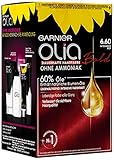 Garnier Olia Haar Coloration Intensiv Rot 6.60 / Färbung für Haare enthält 60% Blumen-Öle für intensive Farbkraft - Ohne Ammoniak, 3er Pack