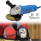 Professional Winkelschleifer WD90555, Schleifmaschine Trennscheiben (550 Watt, 115 mm Scheiben-Ø, 12.000 1/min Drehzahl,Schutzhaube , Zusatzhandgriff, Inbusschlüssel )