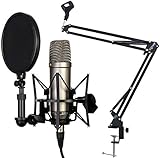 Rode NT1-A Set Kondensator Mikrofon + KEEPDRUM NB35 Gelenkarm Tisch-S
