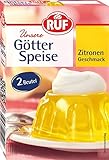 RUF Götterspeise Zitrone Wackelpudding gelb im Doppelpack (2 x 12g)