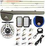 sprinton MAXIMUMCATCH Ultra-lite Fliegenrute Bach Panfish/Forelle Fischen in 6’/6’6’’/7’/7’6’’, 1/2/3 wt (Ultra-lite Rute Combo, 6'0'' 2wt 3 Teile)