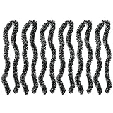 6 Stück Weihnachten Lametta Garland Lametta Girlande Glänzende Lametta Girlande Weihnachtsbaum Lametta Girlande für Weihnachten Hochzeit Geburtstag Party Hanging Decke Dekorationen (Dunkelgrün, 2m)