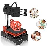 NantFun Mini 3D-Drucker für Kinder und Anfänger, Mini 3D Drucker DIY Kit mit PLA-Filament-1.75mm 10M Weiß, Schnelle Erwärmung, geringes Rauschen, für Zuhause, Schule Office, Schwarz-orang