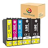 NEXTPAGE 34XL Tintenpatronen Ersatz für Epson 34XL Druckerpatronen Kompatibel für Epson Workforce Pro WF-3725DWF WF-3720DWF WF3725DWF WF3720DWF WF3725 WF3720 (2 Schwarz 1Cyan 1Magenta 1Gelb)