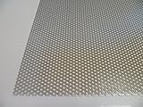 B&T Metall Aluminium Lochblech 1,0 mm stark Rundlochung Ø 3 mm versetzt RV 3-5 Größe 300 x 400 mm (30 x 40 cm)