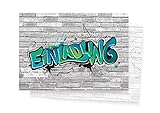 Friendly Fox Einladung Graffiti Art - 12 Graffiti Einladungskarten zum Geburtstag Kinder Jungen Mädchen Teenager - Einladung Kindergeburtstag - Partyeinladung Graffiti - Coole Einladung (Blau)