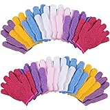 Duufin 14 Paare Peeling-handschuhe Body Scrubbing Handschuh Entfernen Abgestorbene Hautschüppchen für Erwachsene und Teenager, 7 Farb