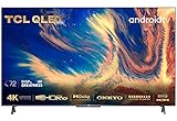 TCL 65C720K QLED TV 65 Zoll Smart Android TV, 4K UHD, HDR Premium, Dolby Vision Atmos, MEMC, ONKYO Lautsprecher, Google Duo, Google Assistant und Alexa, rahmenloses Metalldesig