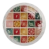 Weihnachtskalender-Muster, 4 Stück