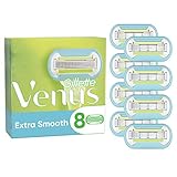 Gillette Venus Extra Smooth Rasierklingen Damen, 8 Ersatzklingen für Damenrasierer mit 5-fach Kling