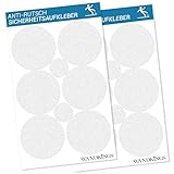 Wandkings Anti-Rutsch-Sticker 12 Klebepunkte 10 cm und 4 Punkte, 5 cm Durchmesser für Sicherheit in Badewanne und D