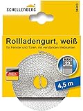 Schellenberg 34503 Rollladengurt 23 mm x 4,5 m - System MAXI, Rolladengurt, Gurtband, Rolladenb