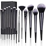 14 Stück Make-up Pinsel, LEUNG Premium Synthetic Foundation Lidschatten Kontur Gesichtsbürsten Set, Naturhaar Professionelles Make-up Pinsel Set Reise Make-up Pinsel Kit mit T