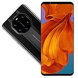 Mate40 RS 5,8-Zoll-Bildschirmtelefon,512 MB + 4 GB Dual Card Dual-Standby-Smartphone, High-Definition-Kamera, Bis zu 128 GB Erweiterbarer Speicher(Schwarz)