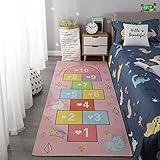 XWSM Kinderteppich Hopscotch Spielmatte Spaß Und Bildungsbereich Teppich Weiche Rückseite Kinderspielteppiche Für Kinderzimmer Schlafzimmer Spielzimmer Bestes Duschgeschenk Für W