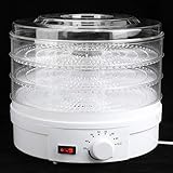 Dehydrator, Lebensmittel-dehydrator, Dehydrator, Lebensmittel-dehydrator, Transparenter Mini-food-trockner-frucht-arzneimittel 3 & # 8209; Schicht Trocknen Dehydrator 220
