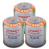 Coleman 3 x C500 Schraubkartusche 440 g Ventil Gas Kartusche Kocher Butan Prop