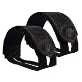 CZ Store Pedalriemen fürs Fahrrad | 2 STK Robuste Nylon-Riemen, mit doppelseitigem Klettband - Verstellbares Zubehör für BMX, MTB, City-Fahrrad, H