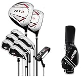 Golfschläger-Set Herren Golf Sport Komplettsets Einsteiger Full Golf Set Rod Titan VCT Dritte Generation Rechtshänder Männer Golf Sand Wedges Set (9 Male Steel)