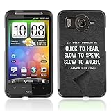 DREAMCASE Bibelzitate Bild Hart Handy Schutzhülle Schutz Schale Case Cover Etui für HTC Desire HD/Inspire 4G - Jakobus 1:19 jedem Brief Personen Ebay