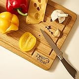 Schneidebrett aus 100% Eiche mit Saftrille - professionelles Küchenbrett - Holzplatte für zum Aufschneiden - Ständer für warme Speisen - Teller für gemeinsame Tische (30x20x2)