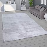Paco Home Teppich Wohnzimmer Kurzflor Waschbar Weich Modernes Einfarbiges Muster, Grösse:160x220 cm, Farbe:G