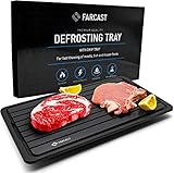 FARCAST Auftauplatte, große Auftauplatte, schnelles Auftauen von gefrorenem Fleisch, Huhn, Fisch und Lebensmittel schneller – natürlich, spülmaschinenfest, keine Hitze oder S