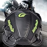 KaTur Motorrad Rücksitz Tankrucksack Multifunktionale wasserdichte PU Leder Aufbewahrungstasche Satteltasche Motorrad Rücksitz Super Light Tail Zubehör Taschen -Schw