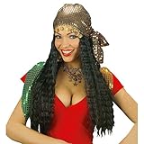 NET TOYS Spanierin Perücke Zigeunerin Gipsy mit Bandana Fasching Zigeunerperücke spanische Damenenperücke L