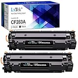 LxTek 83A Toner Kompatibel für HP 83A CF283A für HP Laserjet Pro MFP M125nw M127fw M127fn M225dw M125a für HP Laserjet Pro M201dw M201n MFP M225dn M127fp M127fs (Schwarz, 2er-Pack)