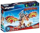 PLAYMOBIL DreamWorks Dragons 70731 Dragon Racing: Rotzbakke und Hakenzahn, Ab 4 J