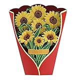 Blume Pop Up Card, 3D Blumengrußkarten, Jubiläum Valentine Geburtstagsgeschenkkarte, Valentinstag Sonnenblumenkarten Für Frau Mama Schwester Oma Tochter F