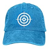 cercehy sonxs Bullseye Shooting Target Rings Sports Denim Cap Adjustable Snapback Unisex Plain Baseball Cowboy H