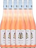 VINELLO 6er Weinpaket - Clarette Rosé 2020 - Knipser mit Weinausgießer | 6 x 0,75 L