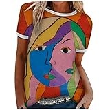 t-Shirts Damen Strickpullover Damen - Pullover Teenager mädchen Hoodie Longsleeve Damen Pullover Damen blusen Damen Herbst Hoody mädchen Pullover Damen BAU(#220303-F05 t-Shirts Damen, 3XL)
