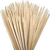 ORANGE DEAL 100 Lagerfeuerspieße 90 cm x Ø6mm aus Bambus zum Rösten von Stockbrot, Marshmallows, Bratwürsten Maiskolben für Gartenparty ohne Reinig
