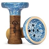 Sky Hookah Flat Killer Bowl - Qualitativer Tonkopf mit Glasur - Gratis Kopfdichtung im Set - Ideal geeignet für Smokebox & HMD - Shisha Tabak Kopf Killer Bowl B
