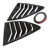 Maidi Seitenfenster-louvers Auto-windschutzscheibe Hinterer Entlüftungswechsel Kompatibel Mit 2015-2018 Ford Mustang Black 2 Stück