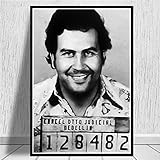 panggedeshoop Pablo Escobar Charakter Legende Retro Vintage Poster Und Drucke Malerei Wandkunst Leinwand Home Decor Leinwand 50X70Cm -L1602