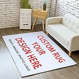 Benutzerdefinierte Teppiche, Personalisierter Teppich für Ihren Eigenen Bereich, FußMatte mit Fotos und Text, Rutschfester, Waschbarer Boden, für Den Hausgarten, Das BüRo, Dekorativ, 100x150