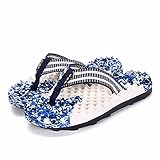 ZOGBX Herren Flip Flops, Massage Hausschuhe, Zehentrenner Beach Sandalen Surfen Zehentrenner Sommerschuhe Sommer Strand Zehentrenner rutschfest Badesandalen (Color : Blue, Size : EU 41)