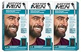 Just for Men Brush in Color Gelformel Bart Und Schnurrbart, schwarzbraun, 3er Pack (3 x 28.4 g)