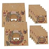 18 Packungen Weihnachts-Plätzchen-Boxen mit Fenster, große Weihnachtsgeschenke, für Süßigkeiten und Kekse, 21,1 x 15 x 7,1