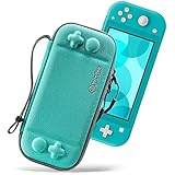 tomtoc Tasche für Nintendo Switch Lite, Farbig Switch Lite Taschen, Ultradünn Schutzhülle Kompatibel mit 8 Spiele Games und Switch Lite Konsole, Stoßfest Hartschale Aufbewahrung Hard Case, Türk