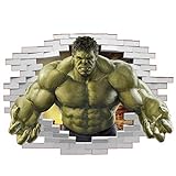 Aisoway 3D Avengers-Wand-Aufkleber Der Unglaubliche Hulk Wandtattoo-Aufkleber Für Schlafzimmer Gaming-Wand-dekor-abziehb